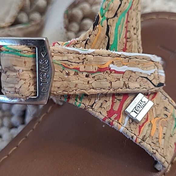Toms cork sandals 9.5W excellent condition - Picture 8 of 8